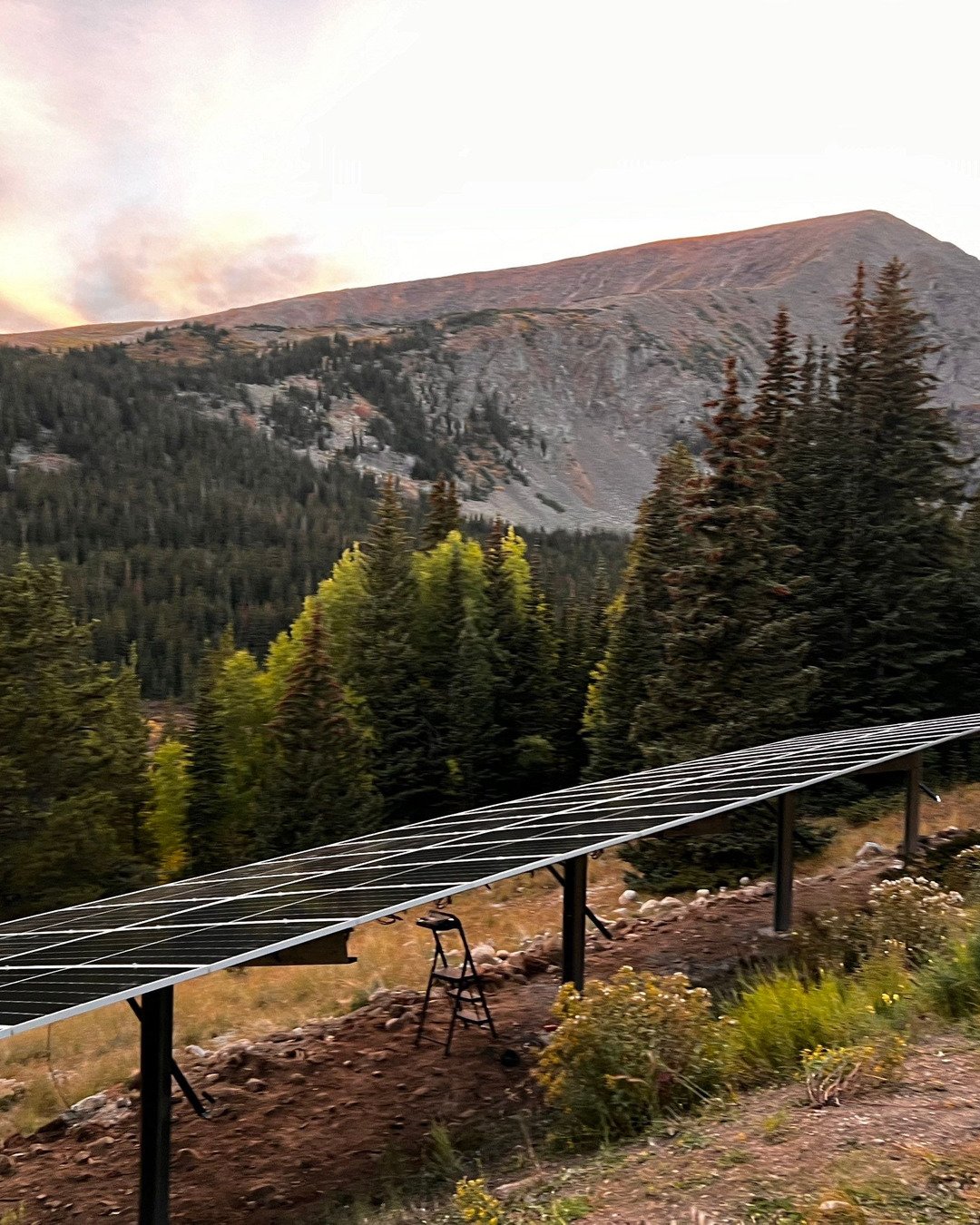 High-altitude ground-mount solar, Breckenridge Colorado