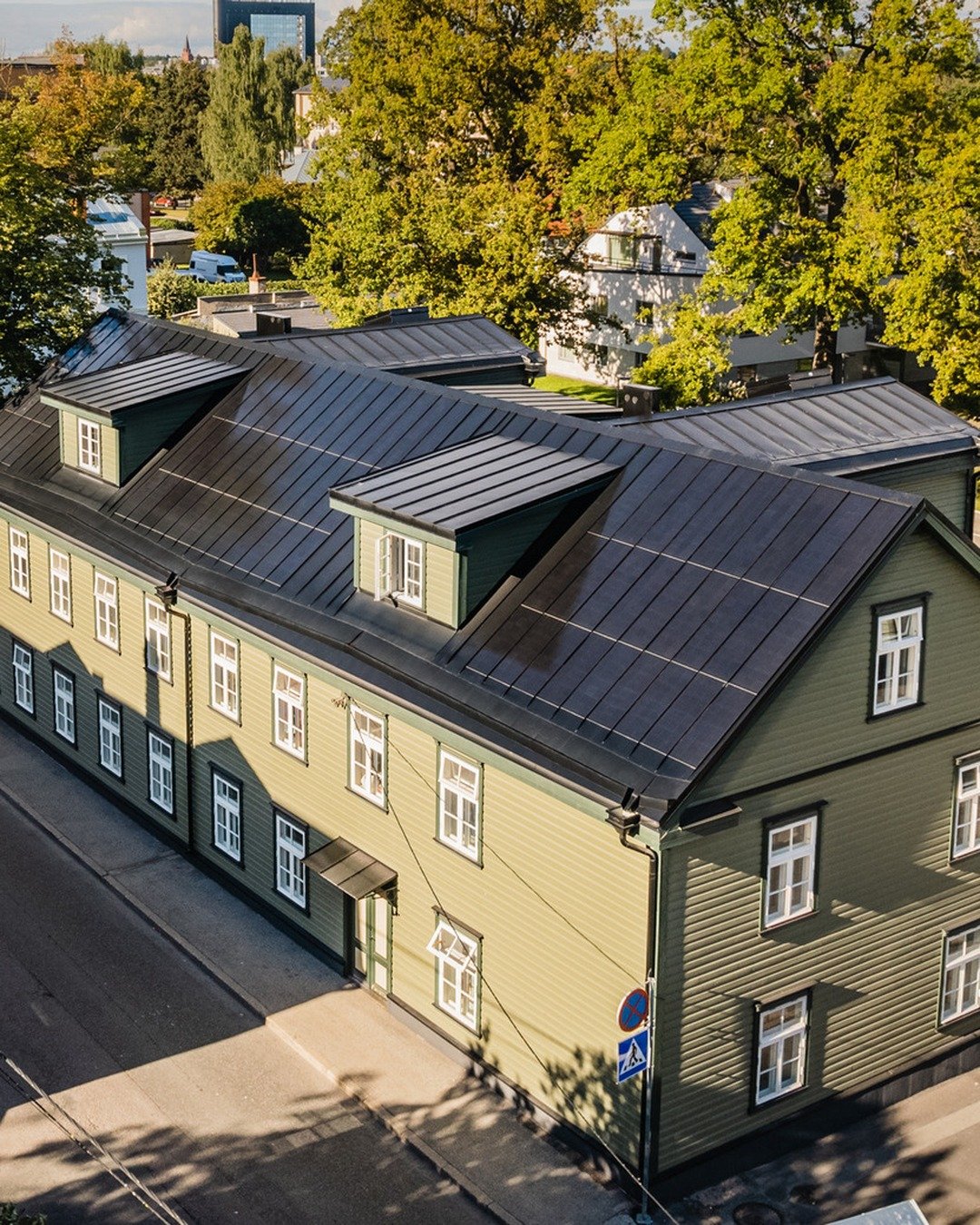 Roofit.Solar installation, Tartu apartment building