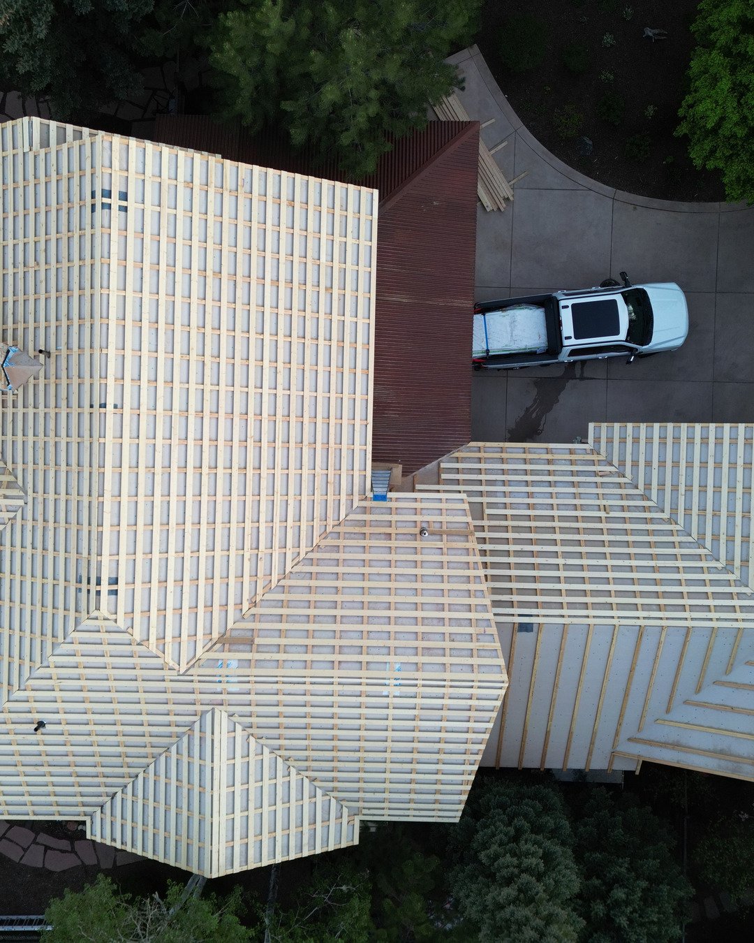 Roof tear-off complete before Velario solar roof install